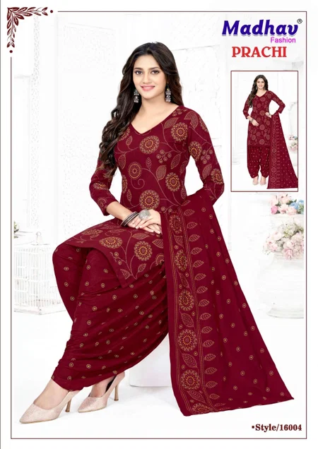 Prachi Vol 16 By Madhav Pure Cotton Printed Dress Material 
